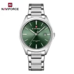 Naviforce 9291 Men's Watch Silver Green