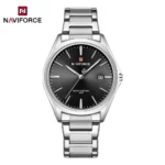 Naviforce 9291 Men's Watch Silver Black